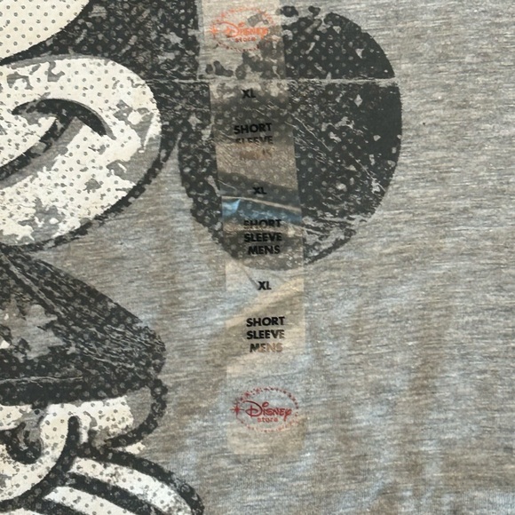 Men’s gray simple classic Mickey Mouse graphic VTG look distressed resort NWT XL - Picture 3 of 6